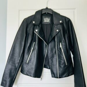 Levi's Black Leather(like) Jacket for Women